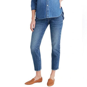 Madewell Maternity Side-Panel Classic Straight Jeans in Carsondale Wash Size 32